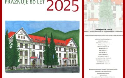 Stenski koledar Gimnazije Jesenice za leto 2025