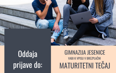 Vpis v maturitetni tečaj